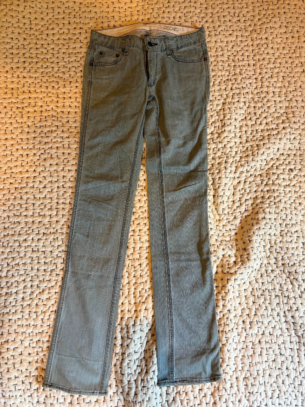 Rag & Bone Jeans Size 27 Slim Straight Leg Blue Denim